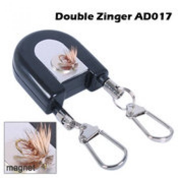 SAMSFX Tape Measure Retractor Fly Fishing Zinger Retractors Carabiner Style Clip On Back Tether Tools Badge Holder (2pcs in Pack)