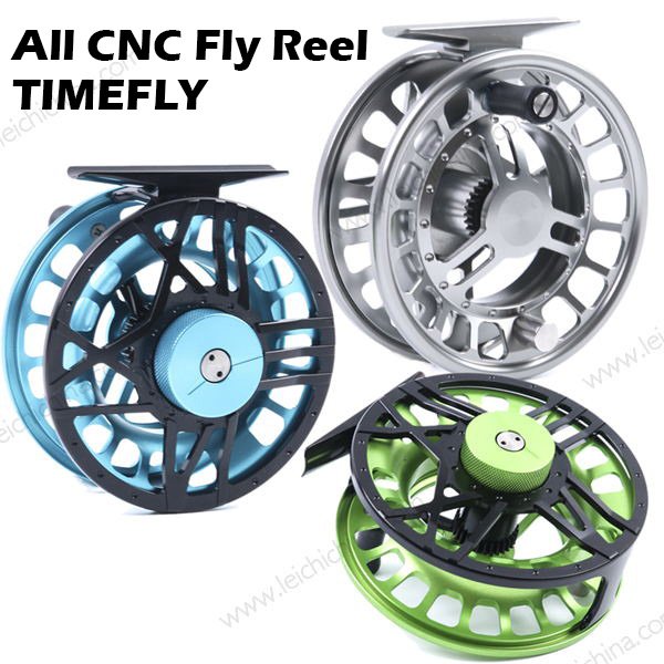Semi-Automatic Fly Fishing Reel CNC Machined Aluminum with Drag