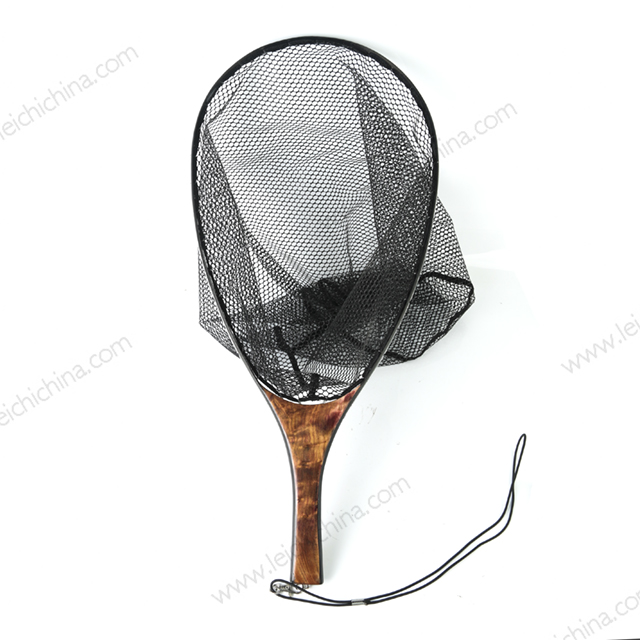 Classic Wooden Trout Fly Fishing Small Fish Landing Net - China