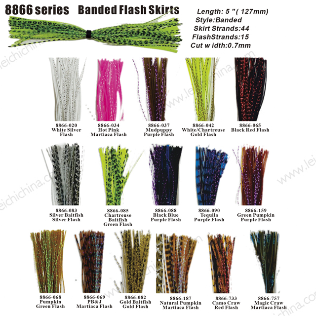 8866Banded Flash Skirts